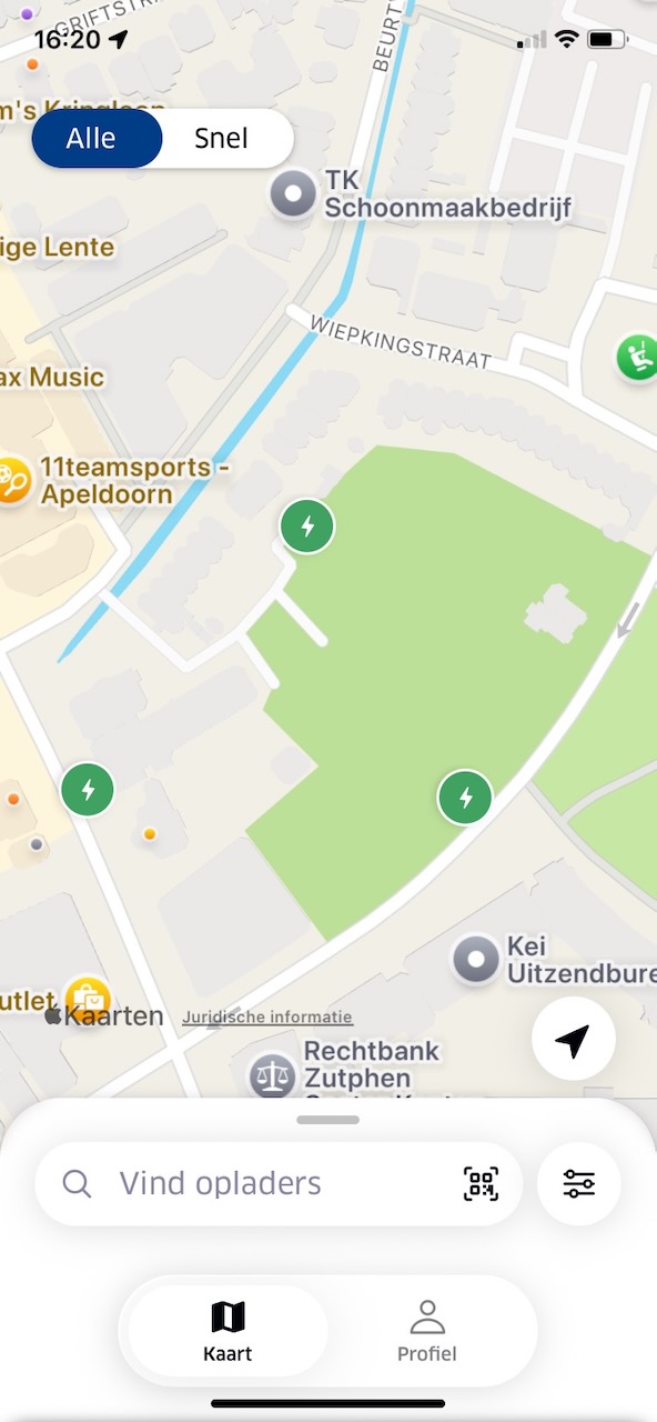ANWB startscherm (kaart)