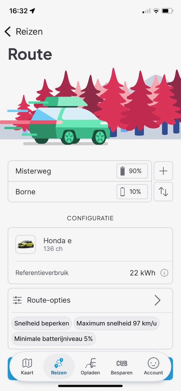 ChargeMap planner